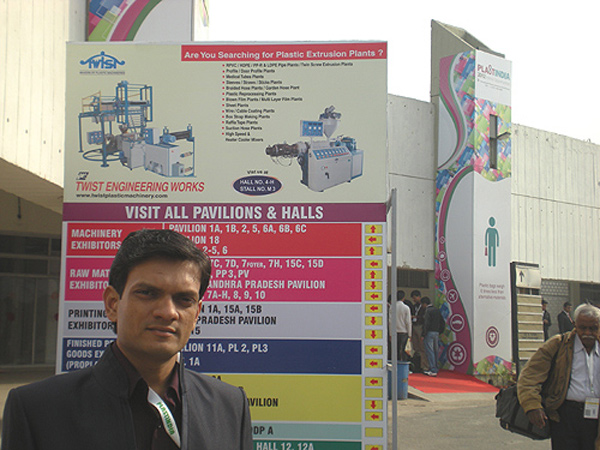 Our presence on Exhibition Ground, Plast India 2012